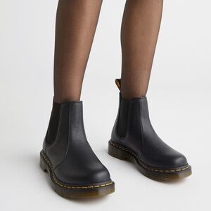 Black Leather Chelsea Boots